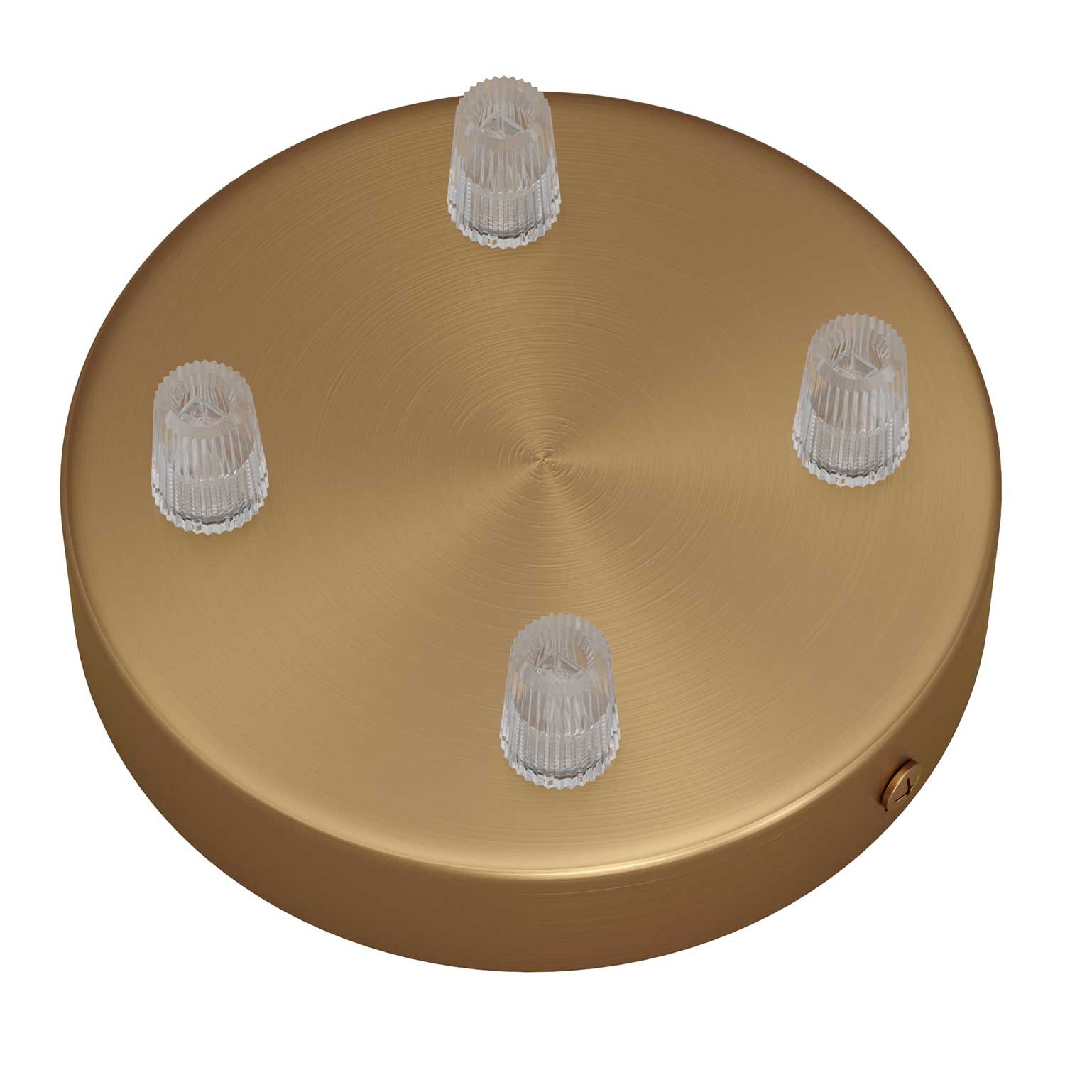 Cylindrical metal 4-hole ceiling rose kit