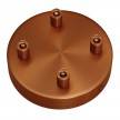 Cylindrical metal 4-hole ceiling rose kit