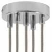 Cylindrical metal 5-hole ceiling rose kit