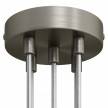 Cylindrical metal 5-hole ceiling rose kit