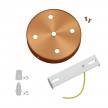 Cylindrical metal 5-hole ceiling rose kit