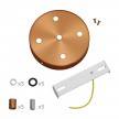 Cylindrical metal 5-hole ceiling rose kit