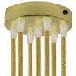 Cylindrical metal 7-hole ceiling rose kit