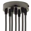 Cylindrical metal 7-hole ceiling rose kit