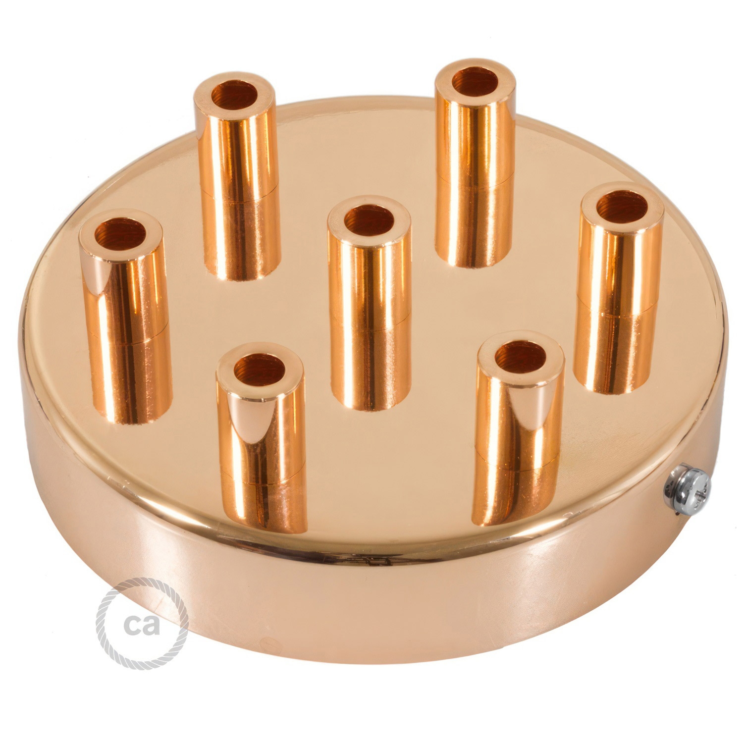 Cylindrical metal 7-hole ceiling rose kit