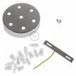 Cylindrical metal 7-hole ceiling rose kit