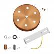 Cylindrical metal 7-hole ceiling rose kit