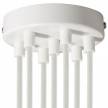 Cylindrical metal 7-hole ceiling rose kit