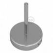 Cylindrical metal ceiling rose kit with 15 cm cable clamp