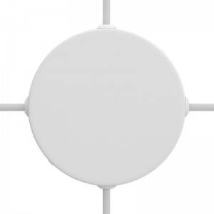 Cylindrical metal 4-side hole ceiling rose kit (junction box)