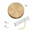 Cylindrical metal 4-side hole ceiling rose kit (junction box)