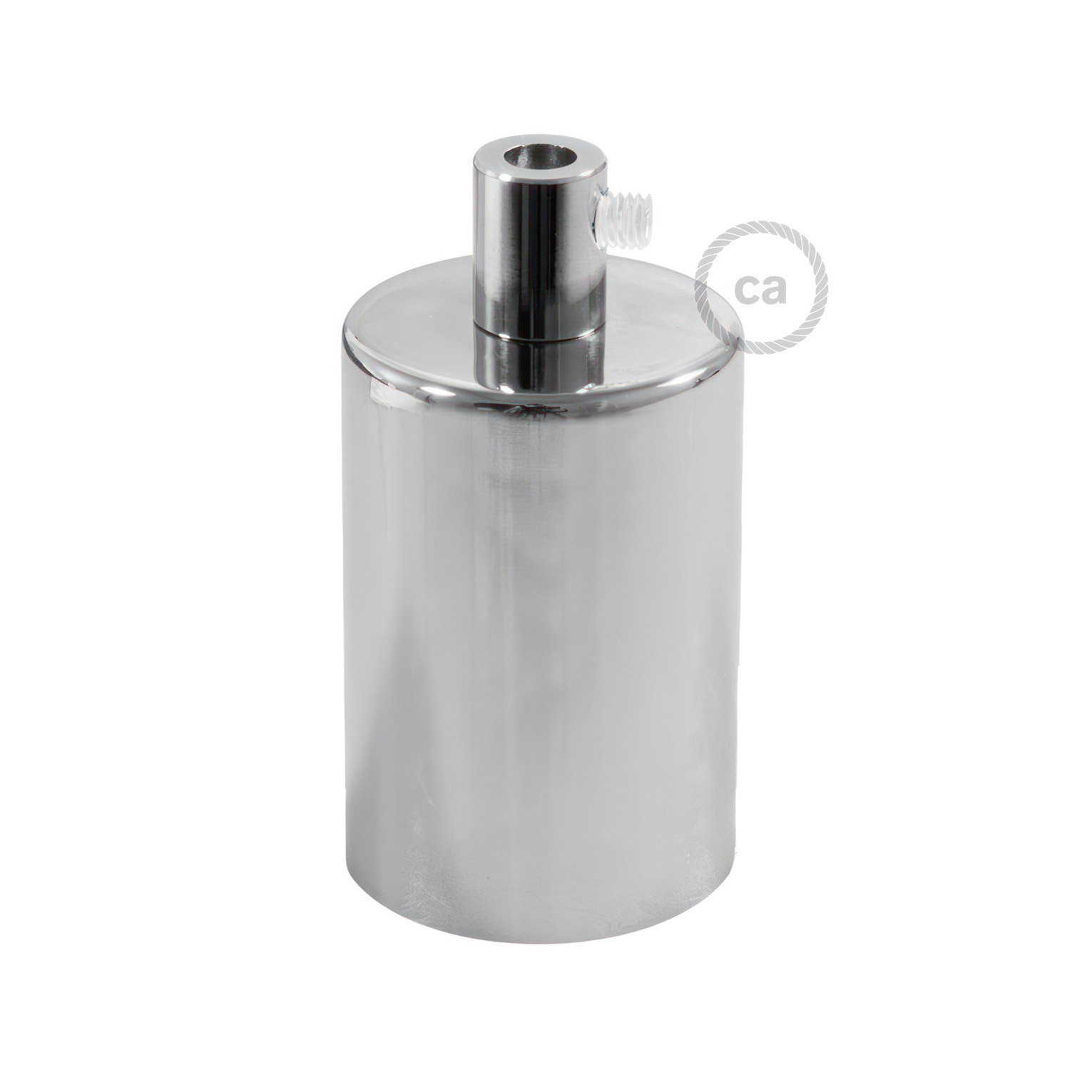 Cylindrical metal E27 lamp holder kit