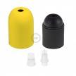 Rounded painted metal E27 lamp holder kit