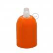 Rounded painted metal E27 lamp holder kit