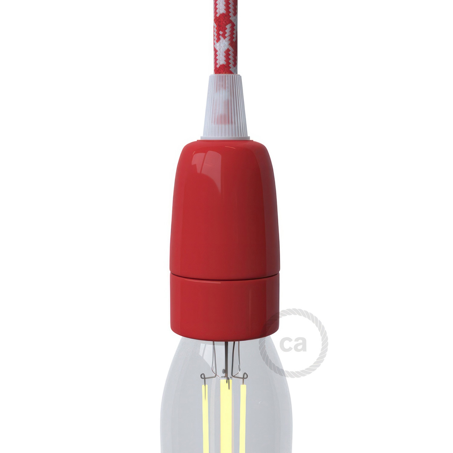 Porcelain E14 lamp holder