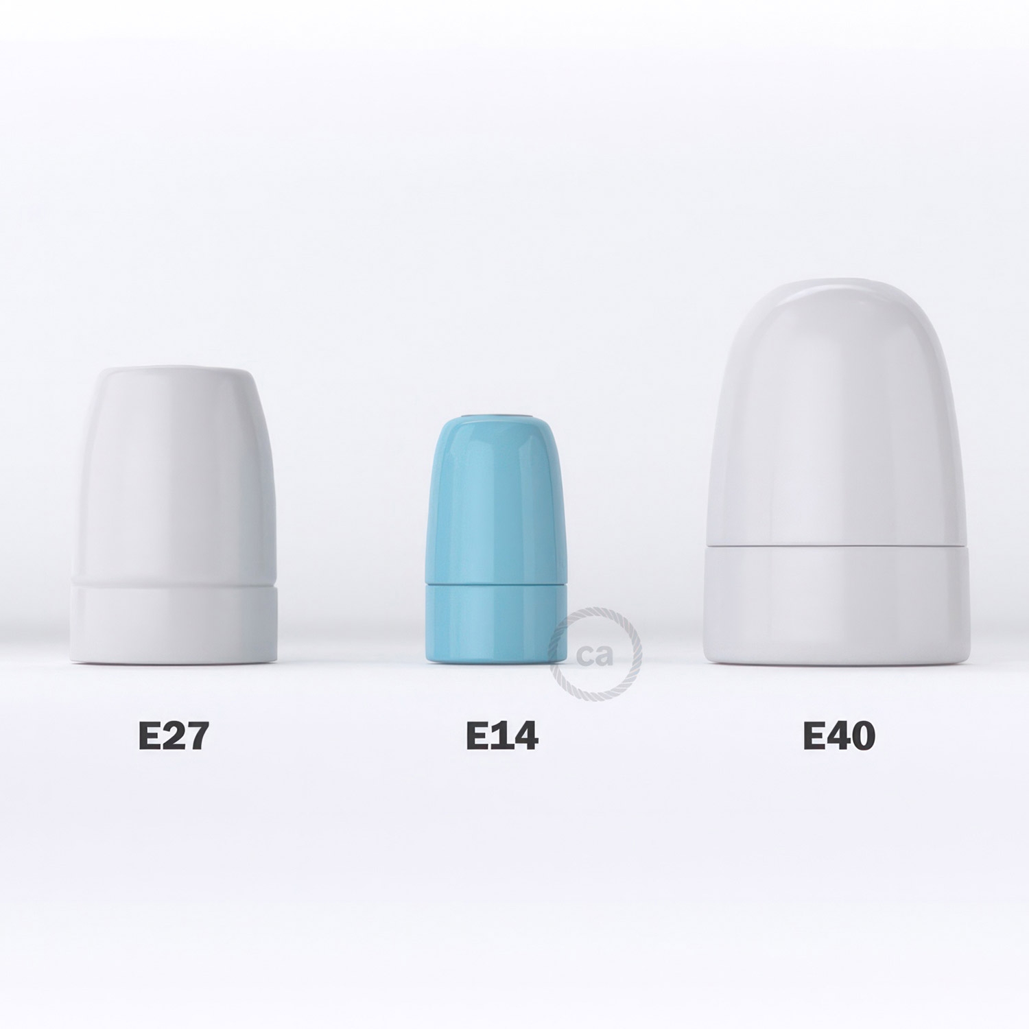 Porcelain E14 lamp holder