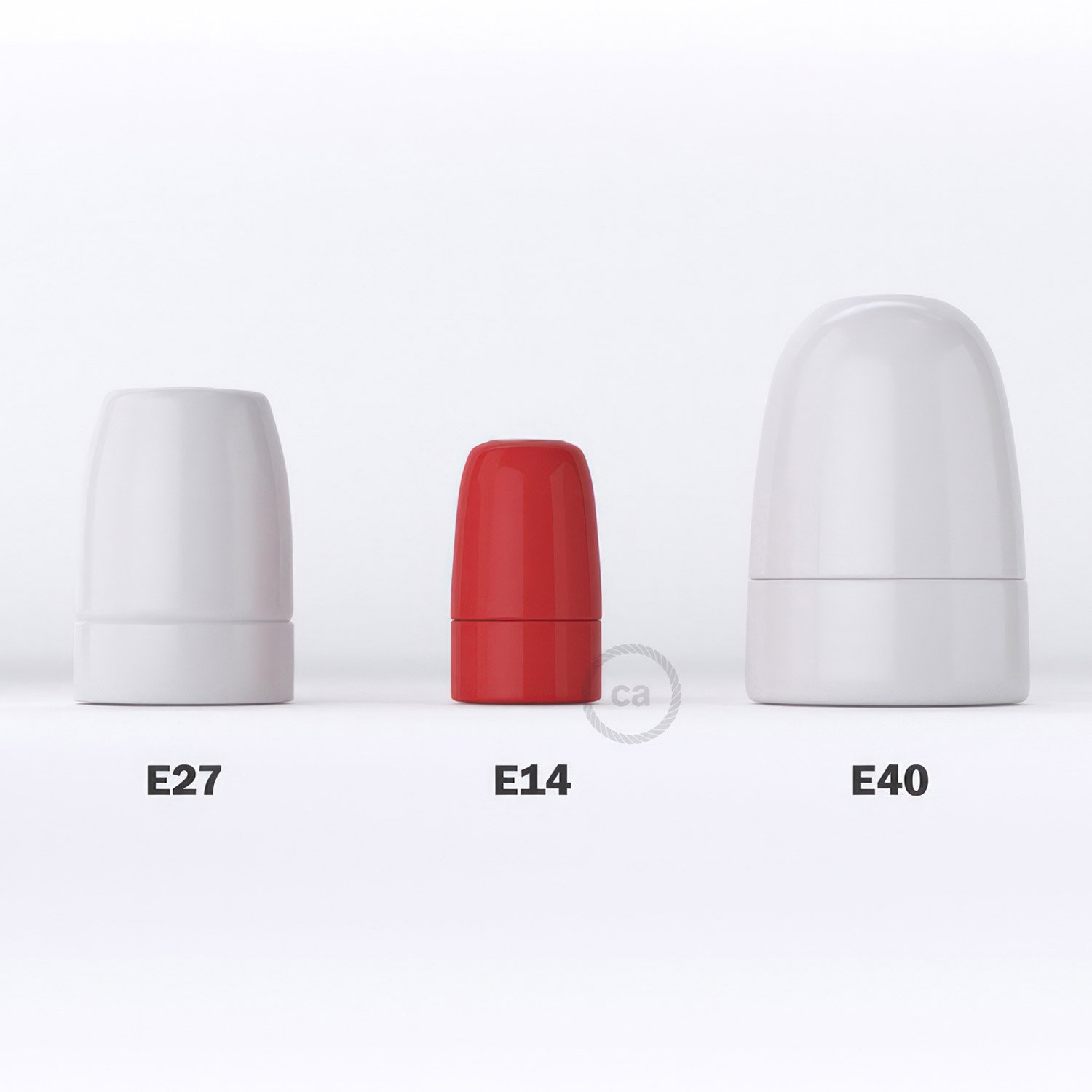 Porcelain E14 lamp holder