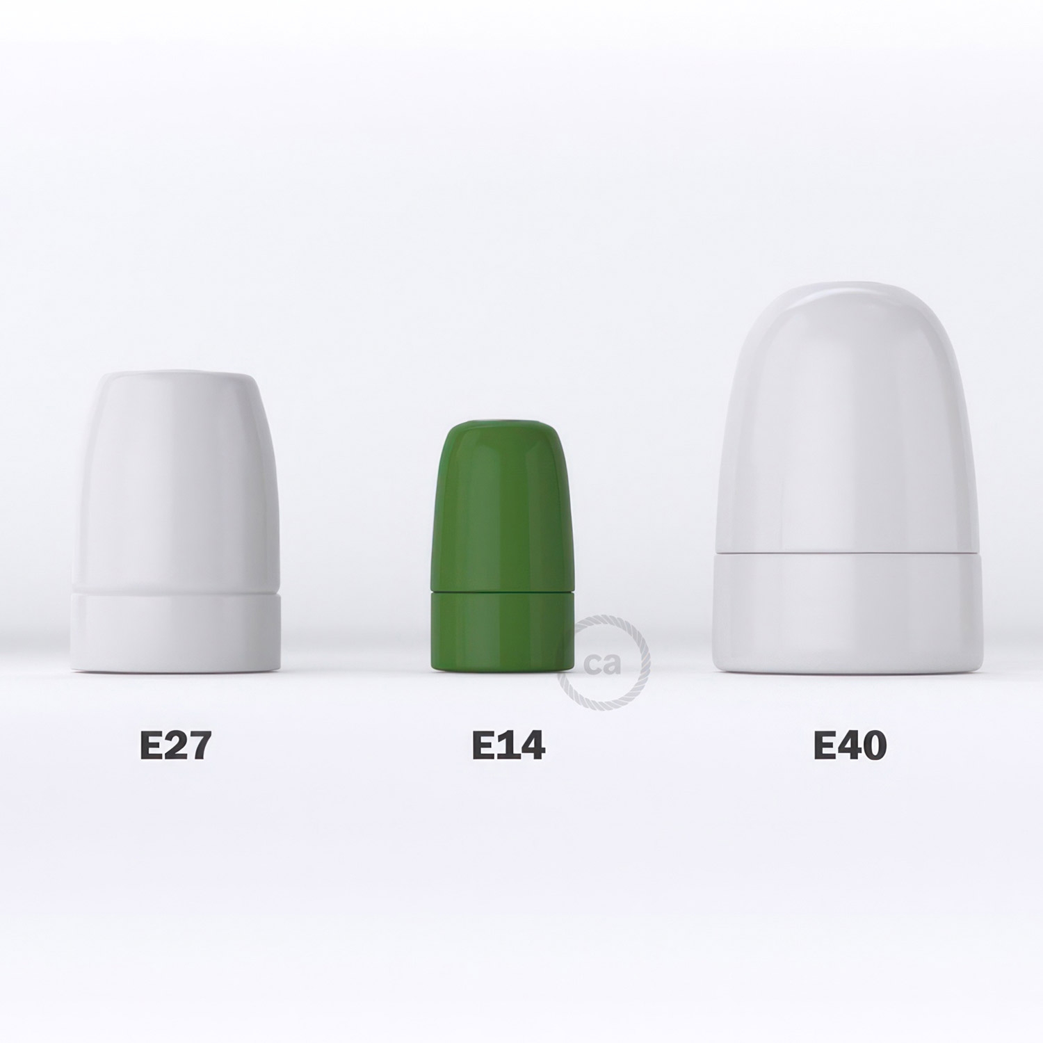 Porcelain E14 lamp holder