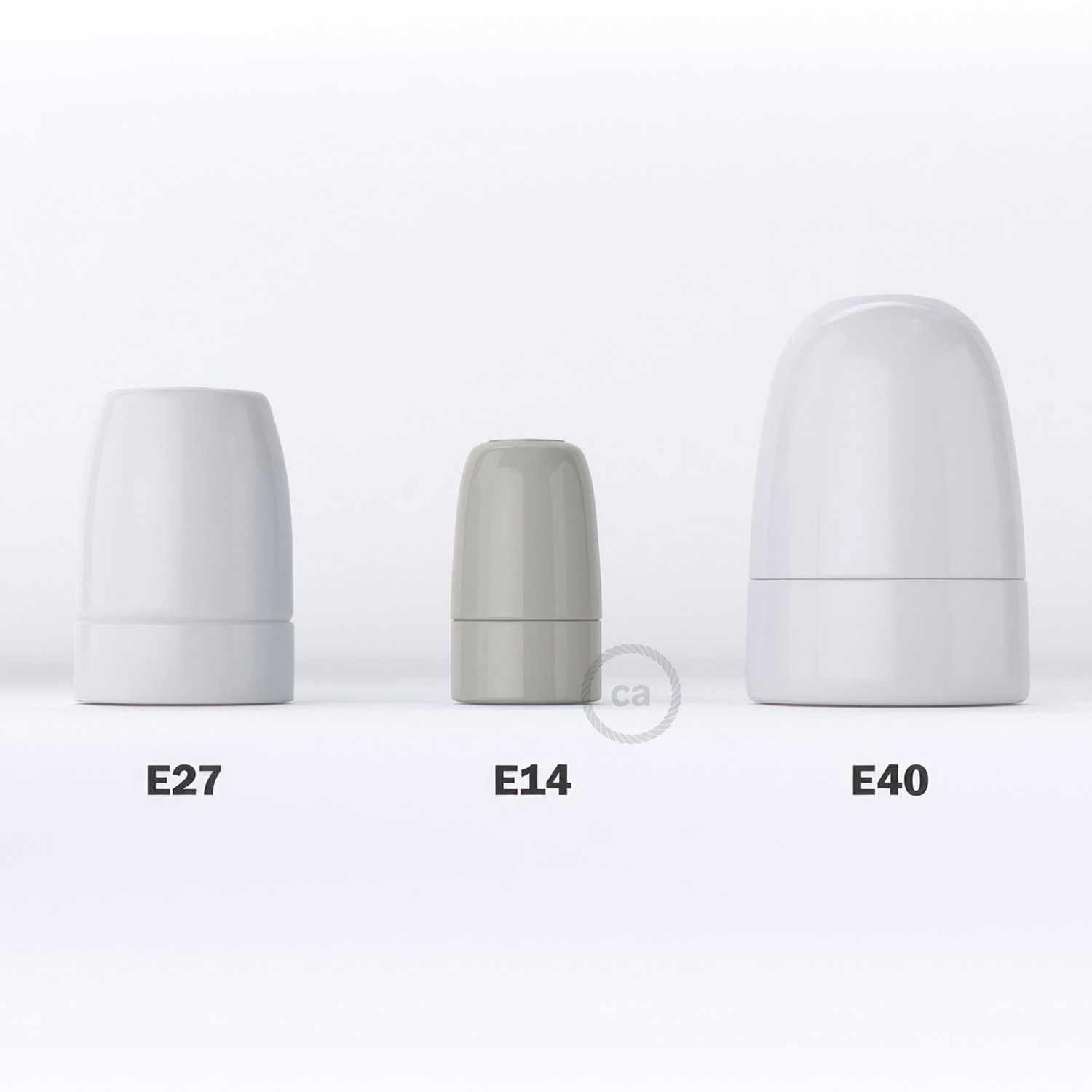 Porcelain E14 lamp holder