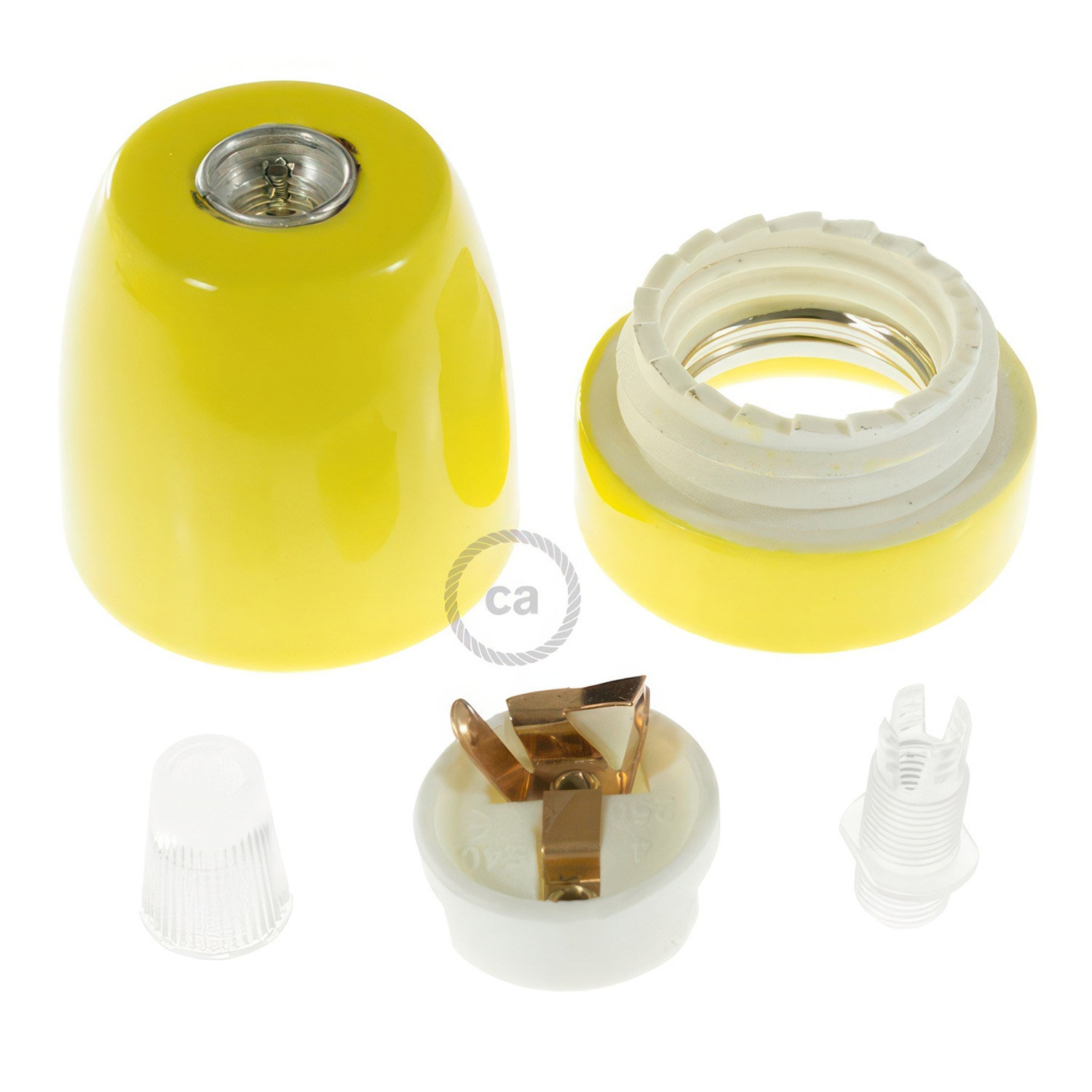 Porcelain E27 lamp holder kit