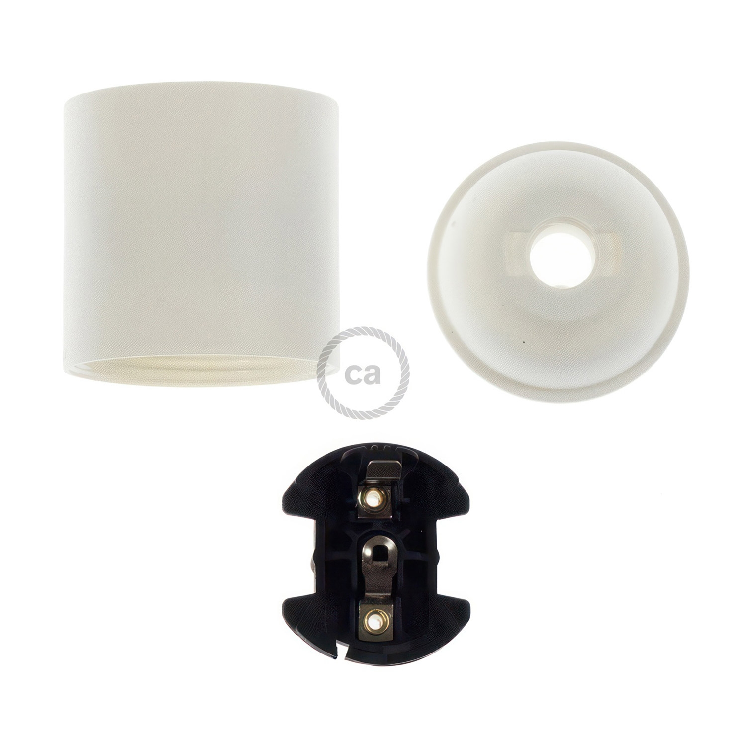 Thermoplastic E27 lamp holder kit