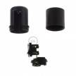 Thermoplastic E27 lamp holder kit with switch