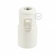 Thermoplastic E27 lamp holder kit with switch