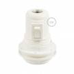 Thermoplastic E27 lamp holder kit for lampshade with switch