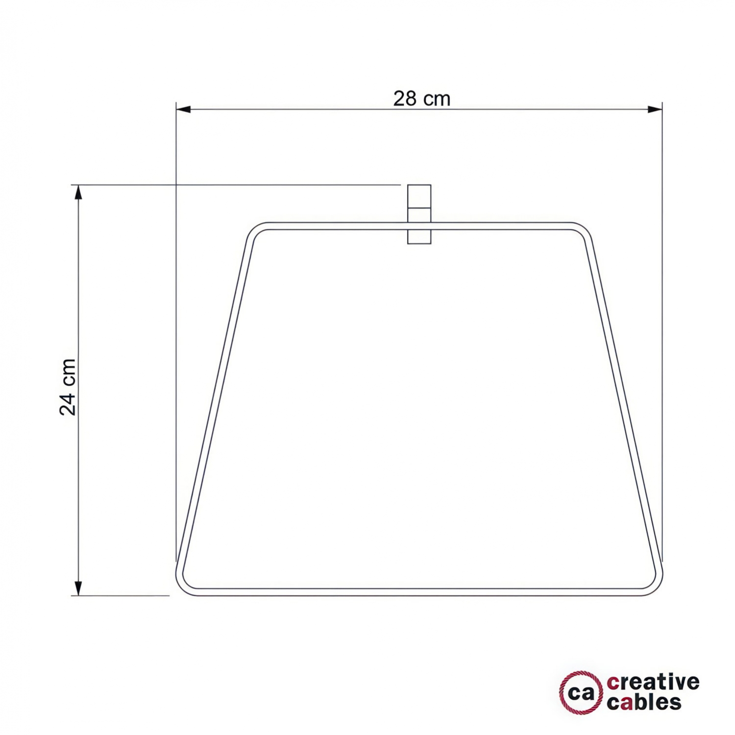 Metal Duedì Base lampshade with metal lamp holder cover and E27 lamp holder