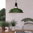 Harbour lampshade in polished metal with E27 fitting, 38 cm diameter