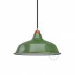Bistrot lampshade in polished metal with E27 fitting, 38 cm diameter