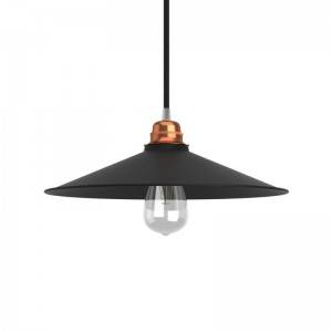 Swing lampshade in polished metal with E27 fitting