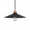 Swing lampshade in polished metal with E27 fitting