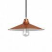 Swing lampshade in polished metal with E27 fitting