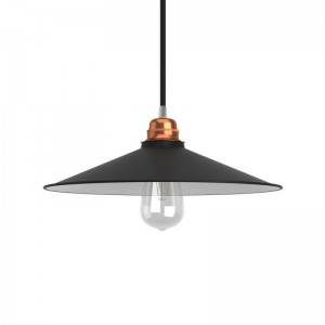 Swing lampshade in polished metal with E27 fitting