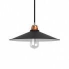 Swing lampshade in polished metal with E27 fitting