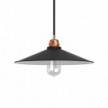 Swing lampshade in polished metal with E27 fitting