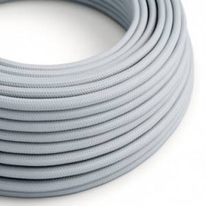 RM30 Light Blue and Grey Round covered Rayon Electrical Fabric Cable 
