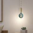 Pendant lamp with XL nautical cord and wooden details - Made in Italy