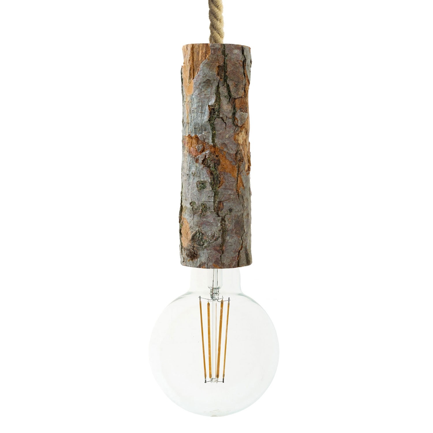 Bark effect chandelier