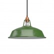 Pendant lamp with textile cable, Harbour lampshade and metal details - Made in Italy