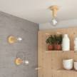 Fermaluce Wood M, the painted wood flush light for your wall or ceiling