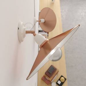 Fermaluce 90° the adjustable porcelain wall flush with metal Swing lampshade
