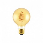 LED Bulb Globe G80 Golden Croissant Line with Spiral Filament 5W E27 Dimmable 2000K