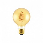 LED Bulb Globe G80 Golden Croissant Line with Spiral Filament 5W E27 Dimmable 2000K
