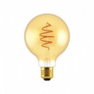 LED Bulb Globe G95 Golden Croissant Line with Spiral Filament 5W E27 Dimmable 2000K