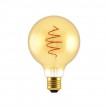 LED Bulb Globe G95 Golden Croissant Line with Spiral Filament 5W E27 Dimmable 2000K