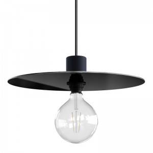 Oversize Ellepì flat lampshade in Dibond for outdoor pendant lighting, diameter 40 cm - Made in Italy