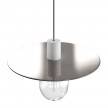 Oversize Ellepì flat lampshade in Dibond for outdoor pendant lighting, diameter 40 cm - Made in Italy