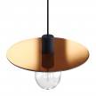 Oversize Ellepì flat lampshade in Dibond for outdoor pendant lighting, diameter 40 cm - Made in Italy